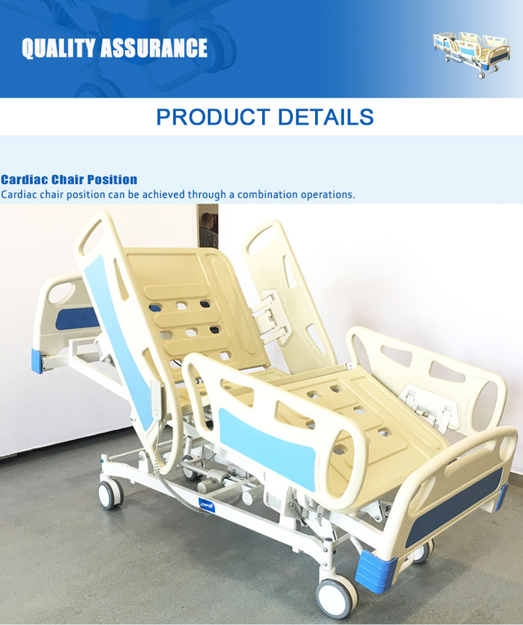 YA-D5-7 five function Hospital electric bed with CPR