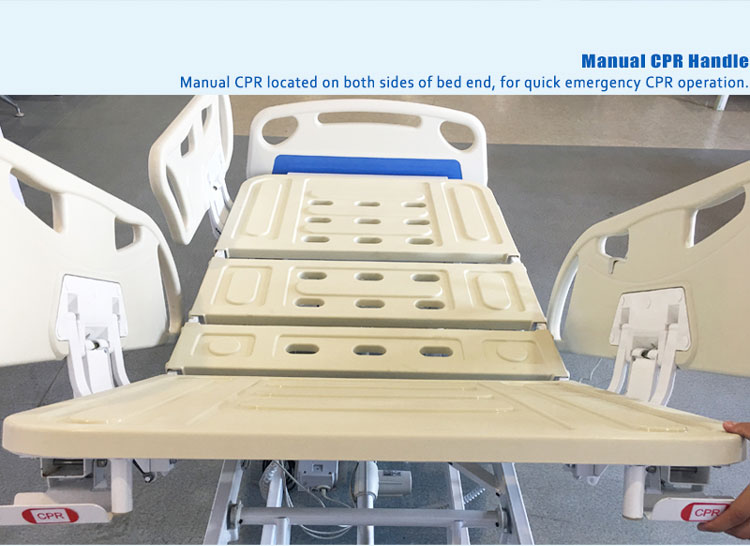 YA-D5-7 five function Hospital electric bed with CPR