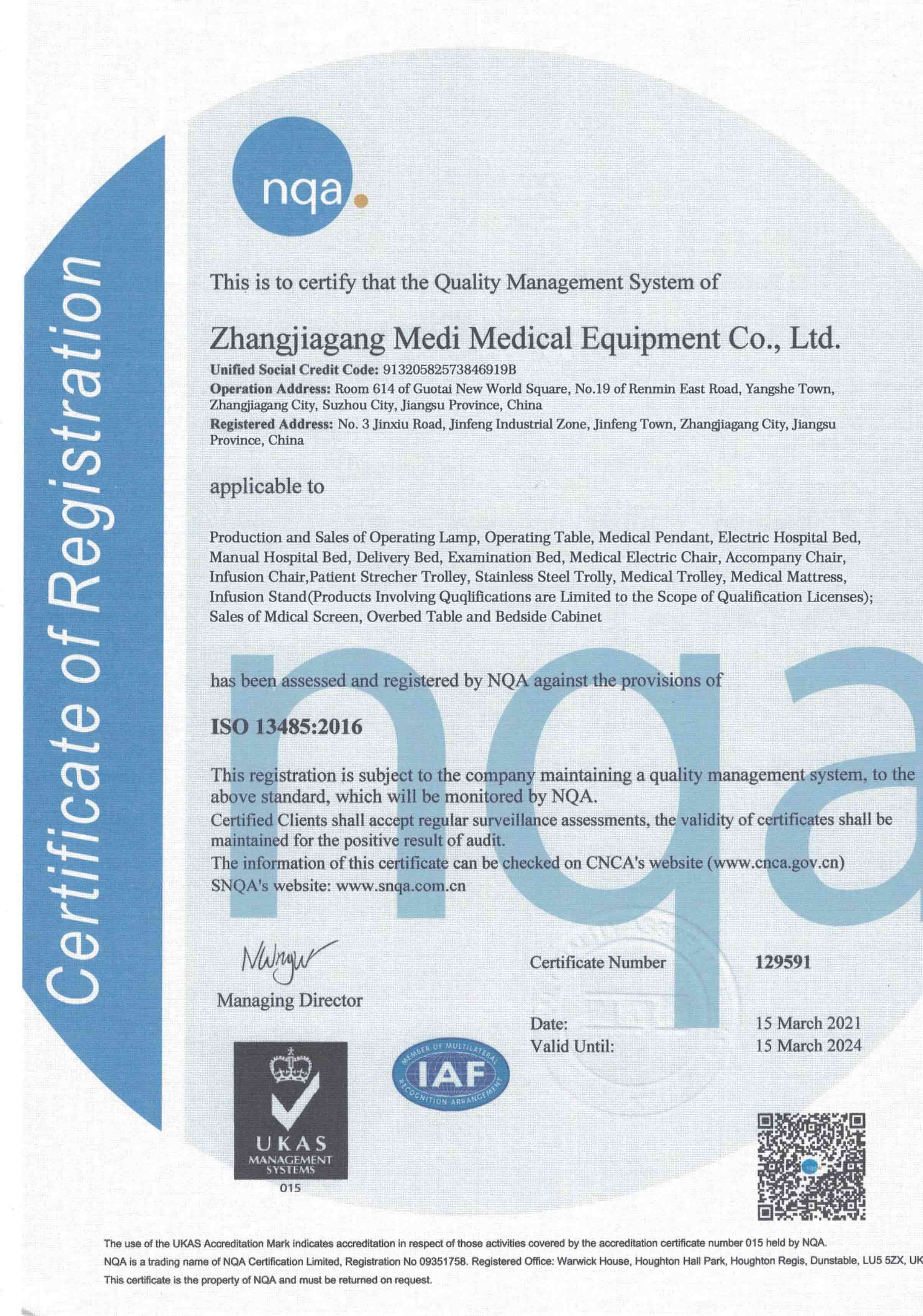 Medi en iso 13485