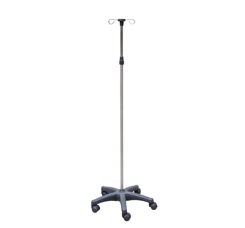 MK-IS01 Tige porte sérum en inox 2钩针轮盘