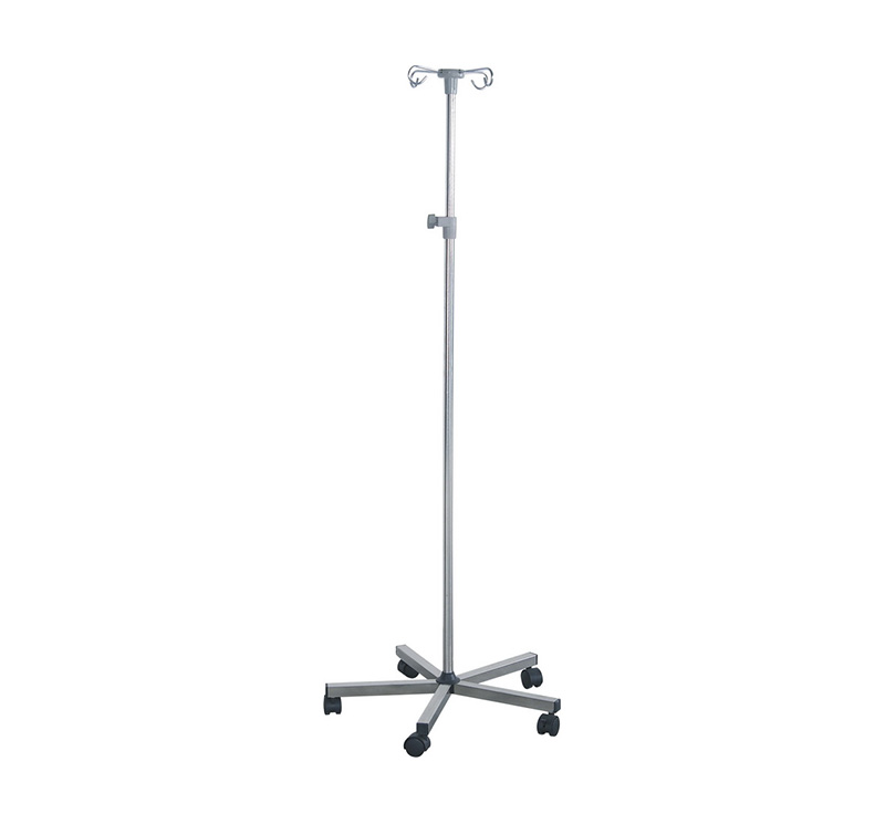 MK-IS02 Tiges à soluté sur roulettes 4钩针en - inox